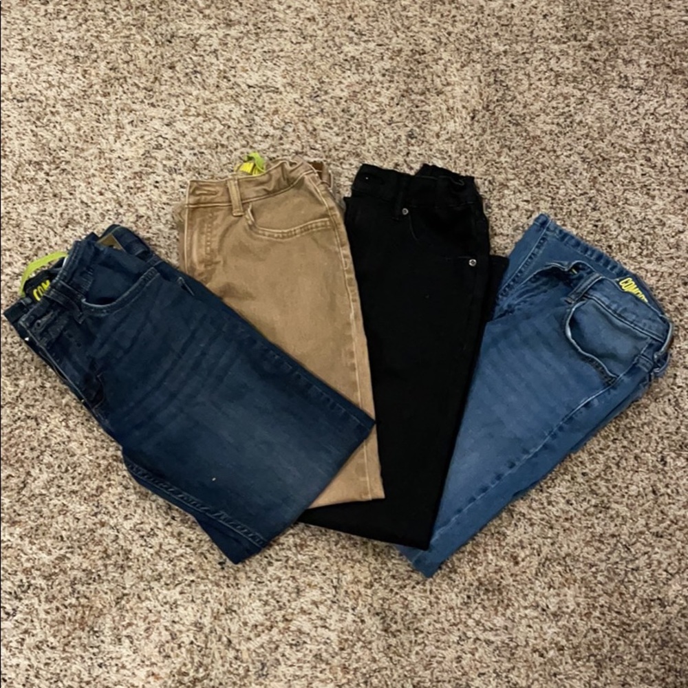 4 pairs boys Lee jeans 12 slim adjustable waist